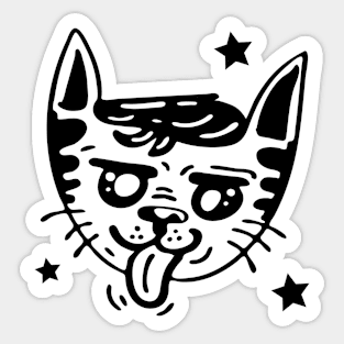 Cheerful Cat (03) Sticker